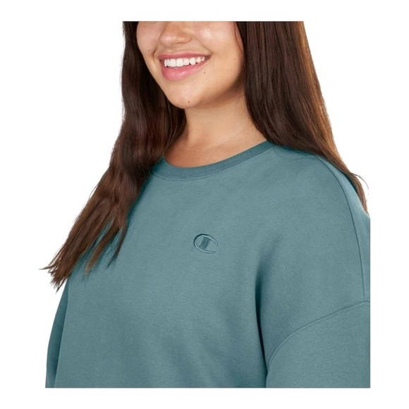 Champion Women's Logo Fleece Sweatshirt Size: M - Picture 3 of 6